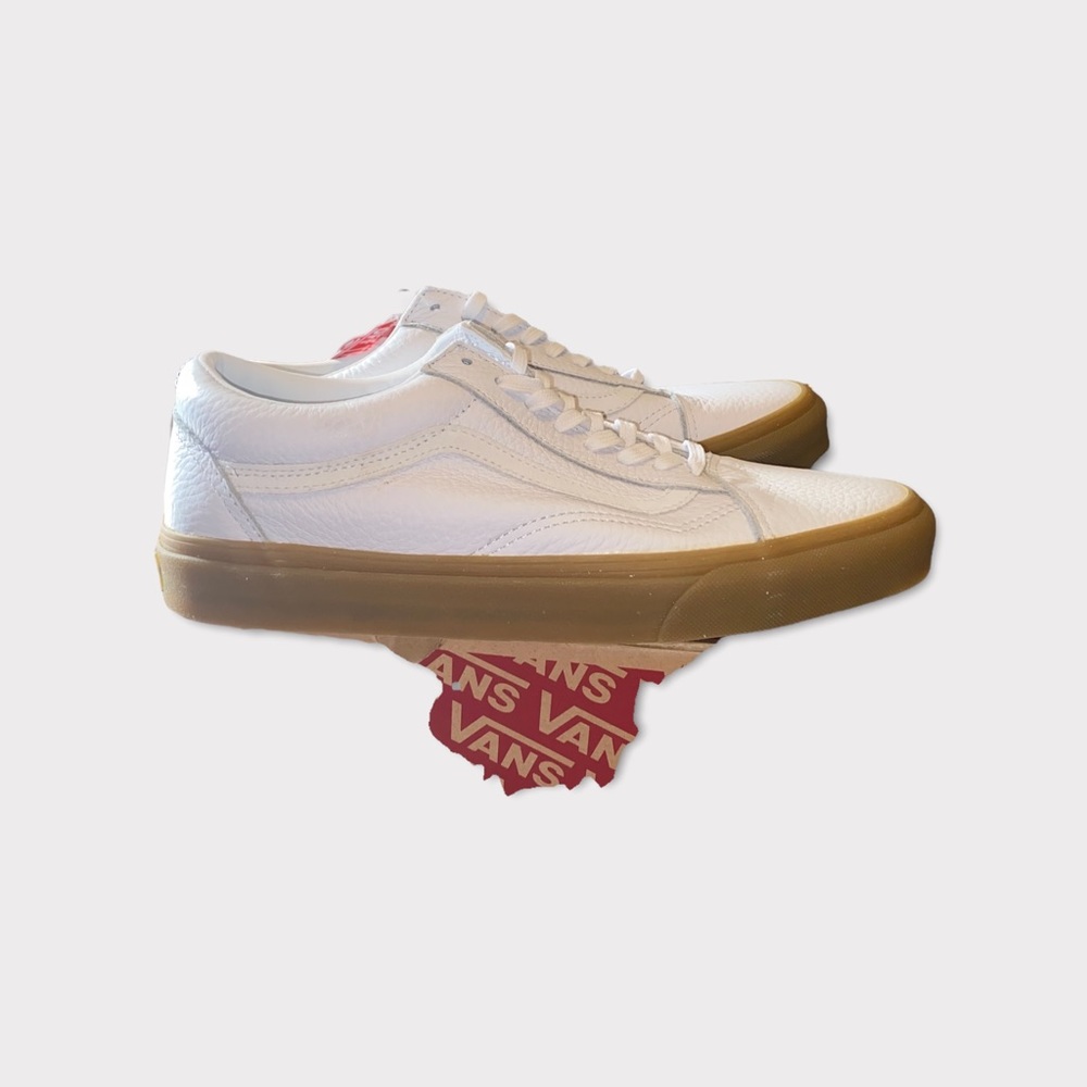 Madewell x Vans® Unisex Old Skool Lace-Up Sneakers in Tumbled Leather